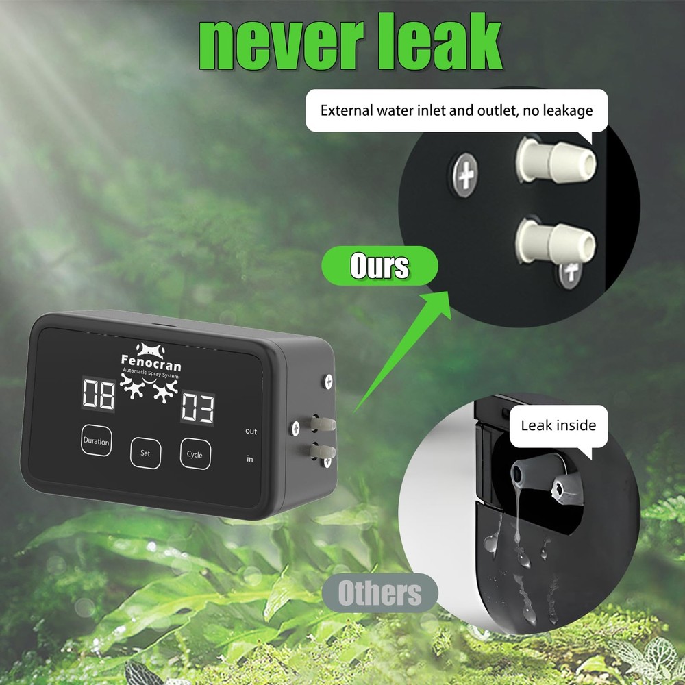Automatic Reptile Mister System, Reptile Humidifiers Misting System, Chameleo...