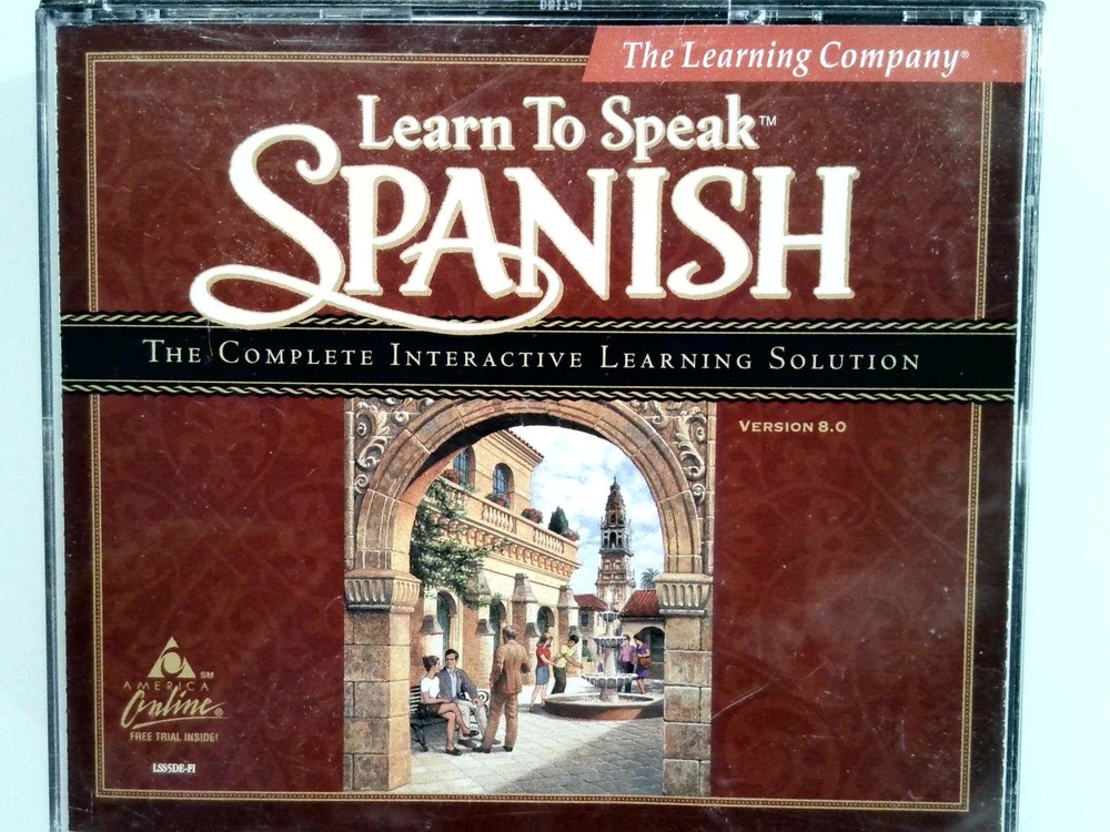 The Learning Company Learn To Speak Spanish Version 8.0 Software Language