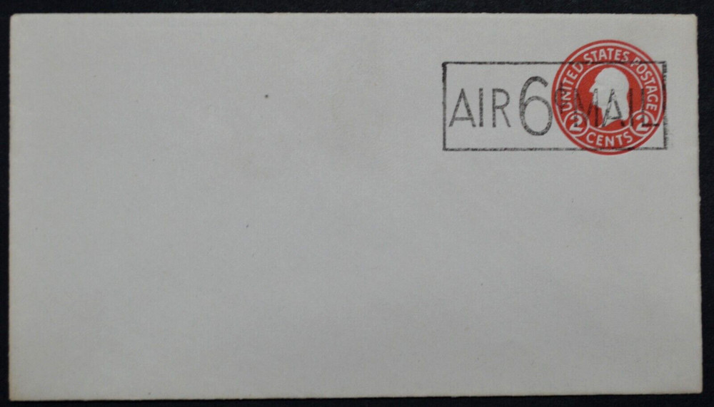 1945 US Sc. #UC8 die 8 air mail envelope, surcharged, mint, very good shape