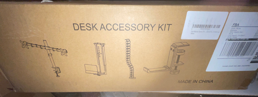 DANMIN 4pcs Electric Height Adjustable Desk Accessory Kit