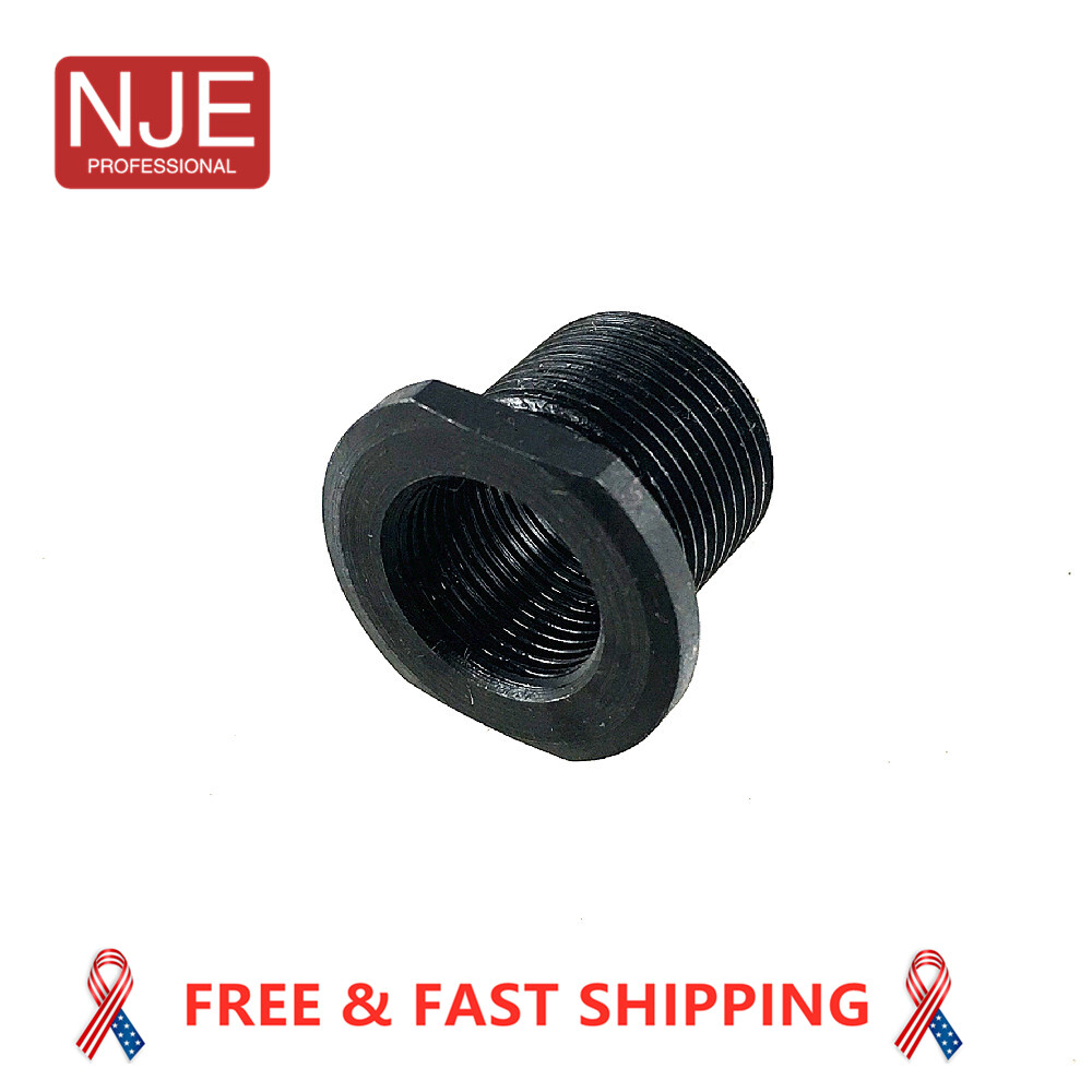 2021 NEW Thread Convert 1/2x28 Thread to 5/8x24 Black Aluminum Muzzle Adapter