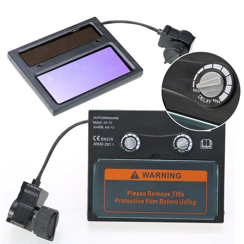 Solar Automatic On/Off Darkening Welding Helmet Len Filter + Protortion Sheet H