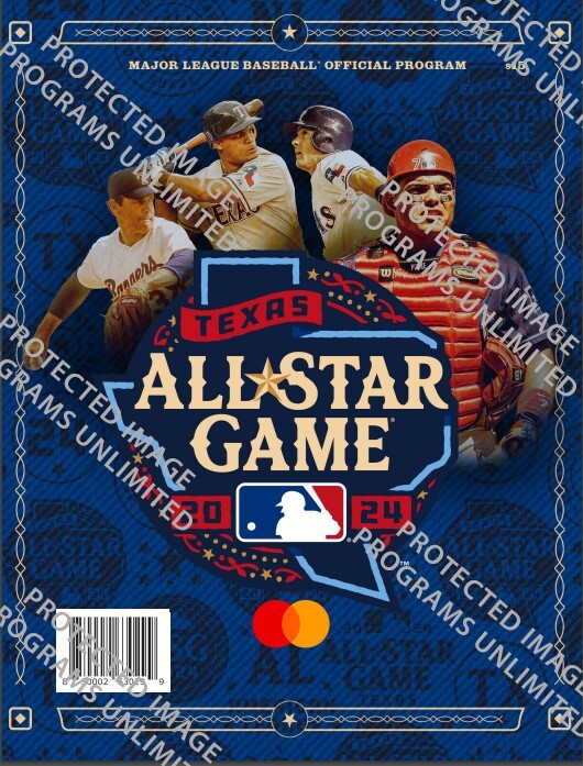 2024 TEXAS MLB ALL STAR GAME TWO PROGRAM SET ASG FAZZINO & STADIUM VERSIONS