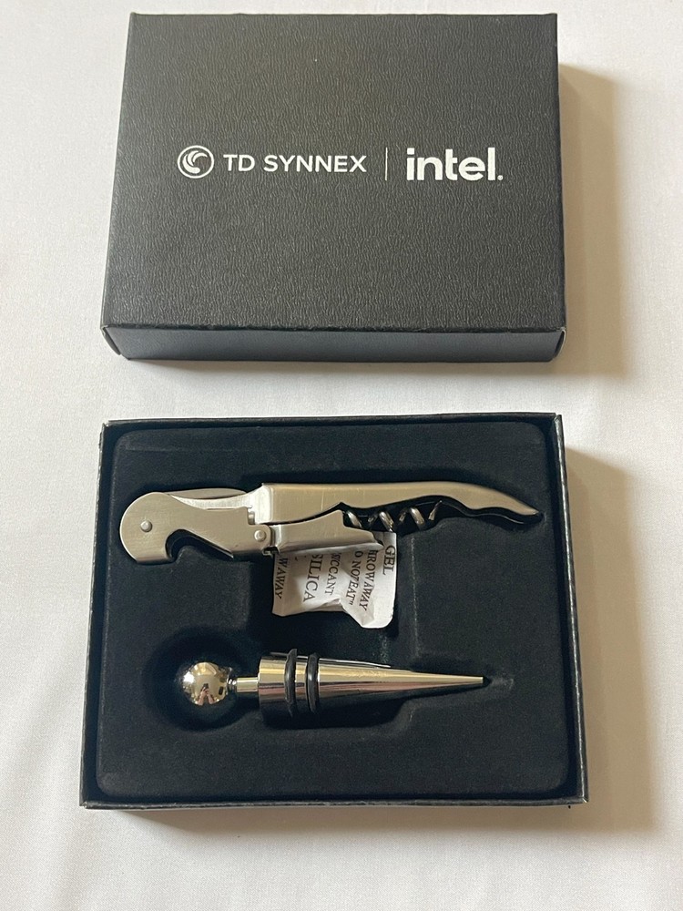 Intel TD Synnex Corkscrew Wine Bottle Opener New in box