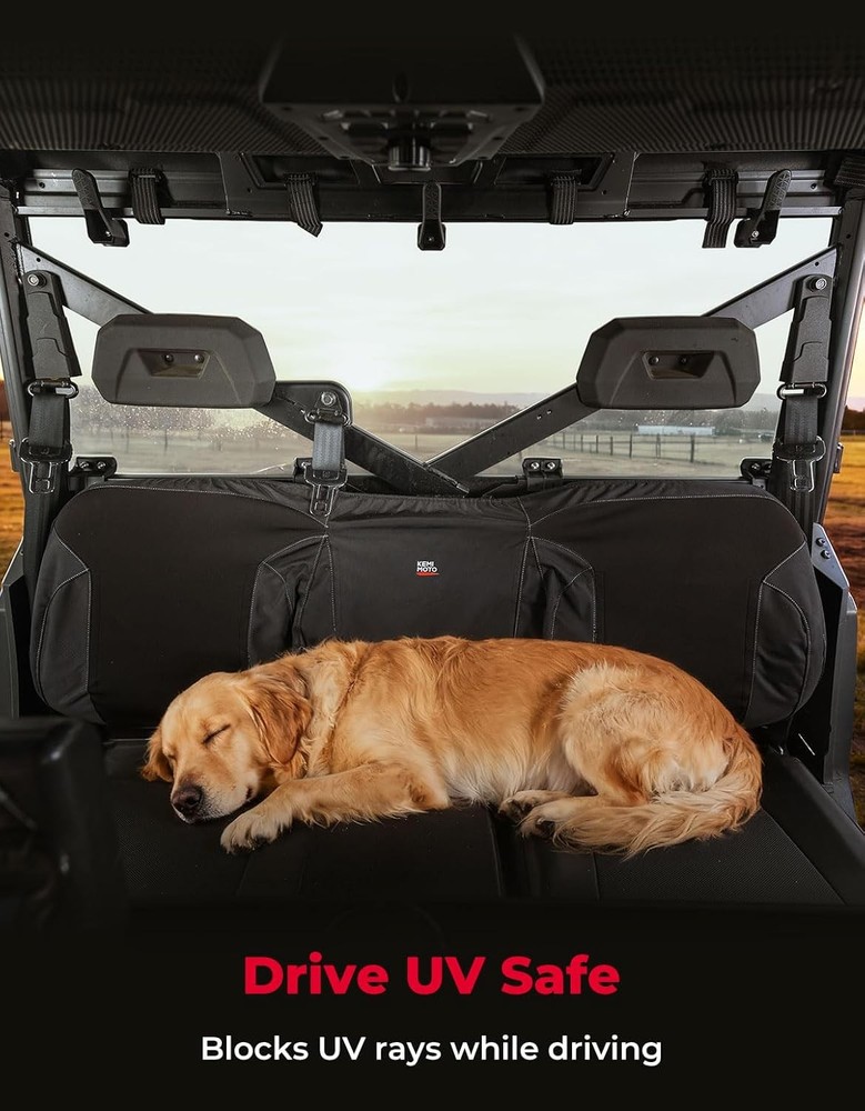 KEMIMOTO Light Tinted Rear Window, Pre-installed Back Windshield Compatible with