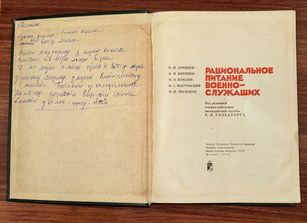 Book Rational Nutrition with illustrations soviet period '76