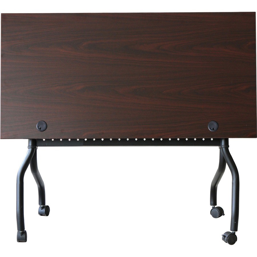 Lorell LLR59518 Mahogany Flip Top Training Table 48"x23.6"