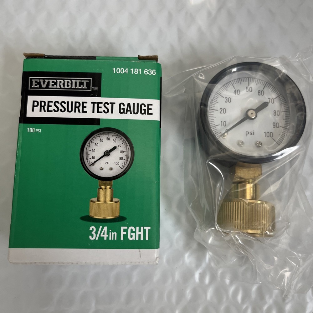 Water Source Water Test Pressure Gauge