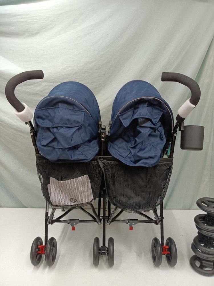 Delta Children LX Side by Side Stroller with Recline, Storage & Compact Fold