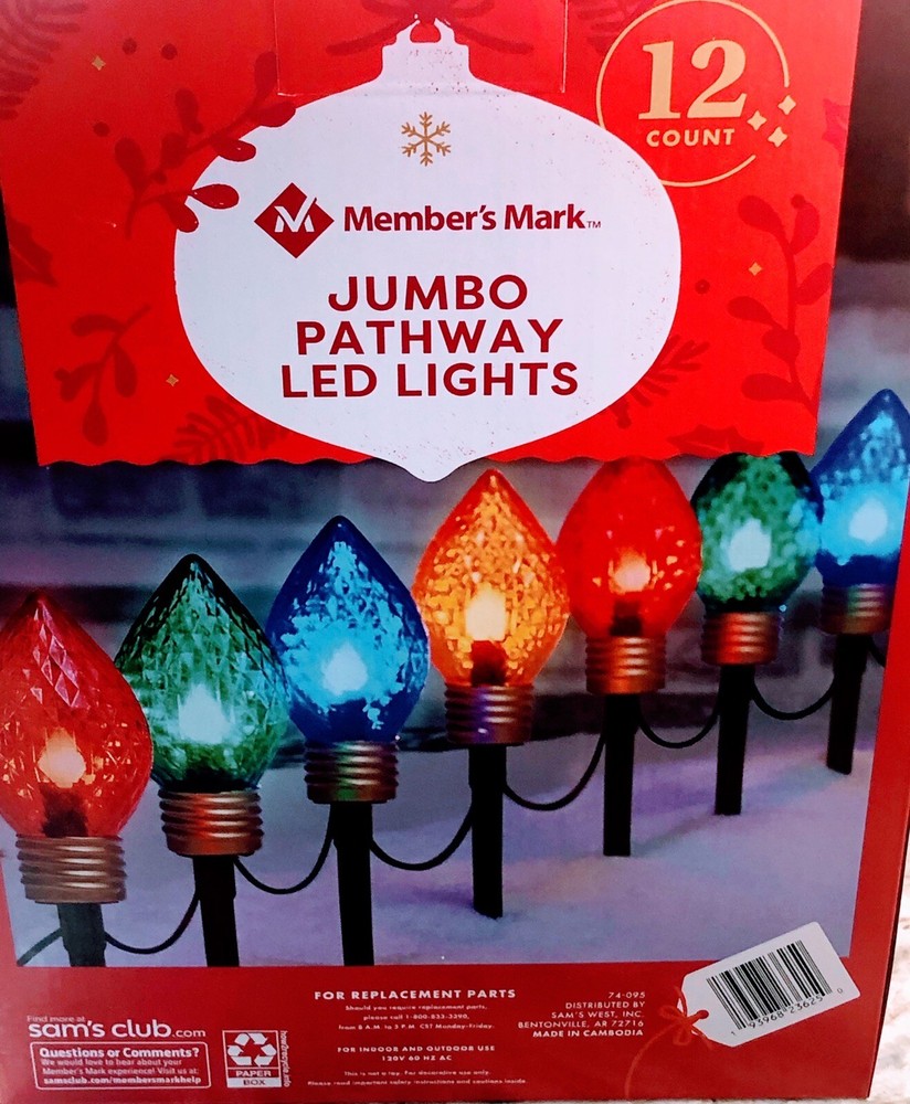 Member Mark Jumbo Pathway Multicolor LED Lights 12 Count