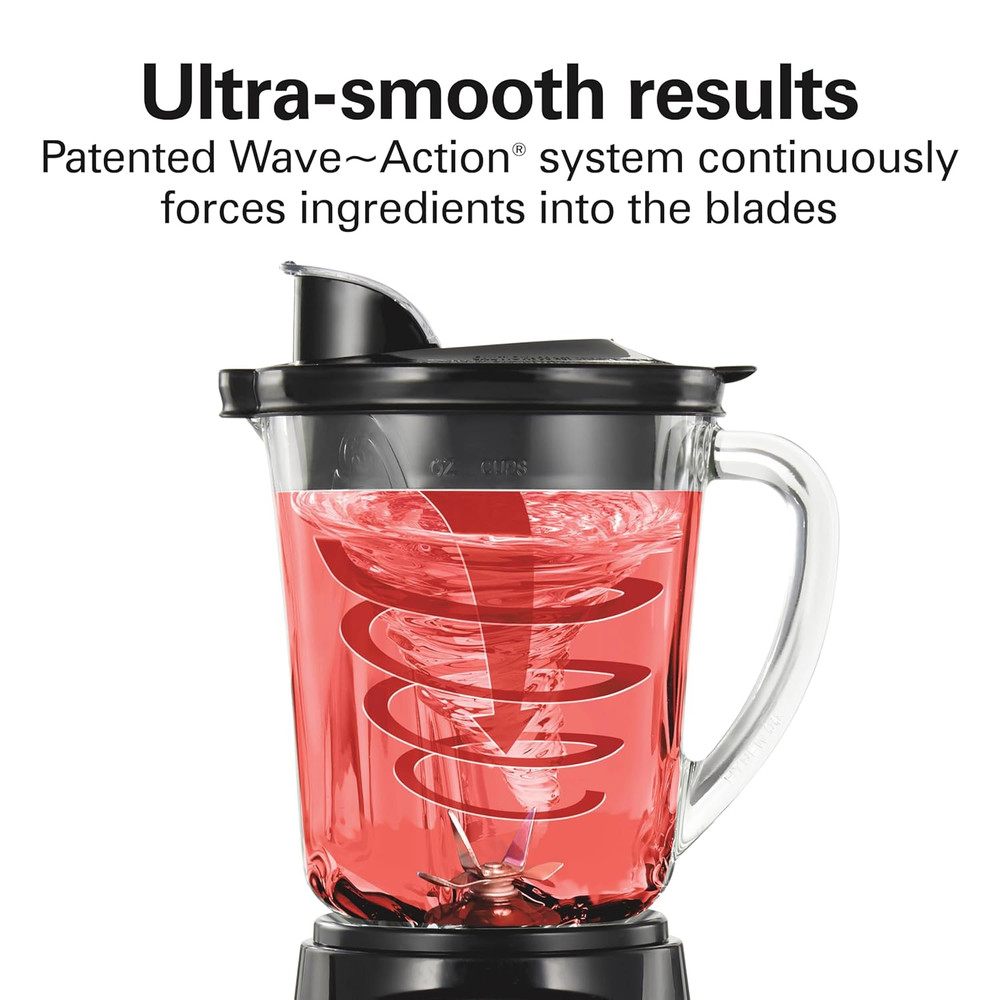 Hamilton Beach Elite Wave Action Blender, 700W, 40 Oz Jar, 12 Functions