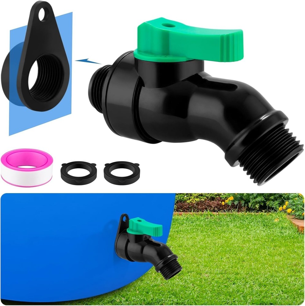 High-Flow External Rain Barrel Spigot Kit