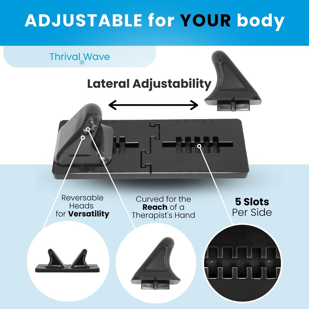 Thrival Wave - Fully Adjustable Psoas Muscle Wave, Carbon Black