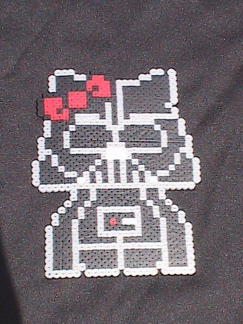 Perler Bead Wall Art - Hello Kitty Darth Vader