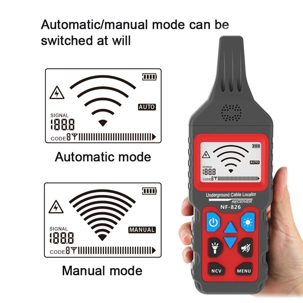 NF-826 Locator Wire Tracker Detection Tester Wall Electrical Underground Cable