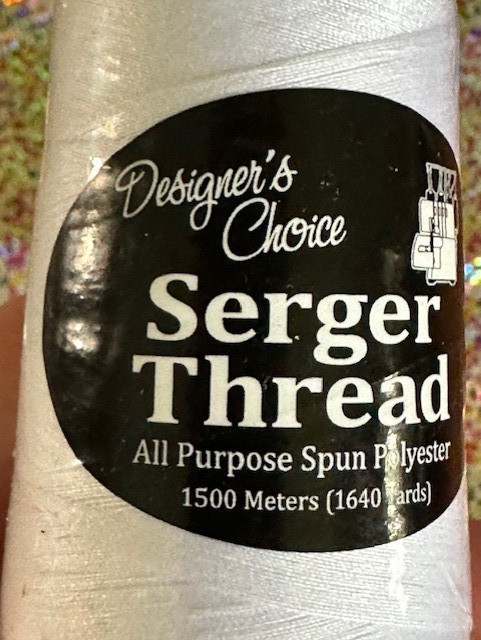 Designer's Choice Serger 1640 Yards LARGE SPOOL White Thread