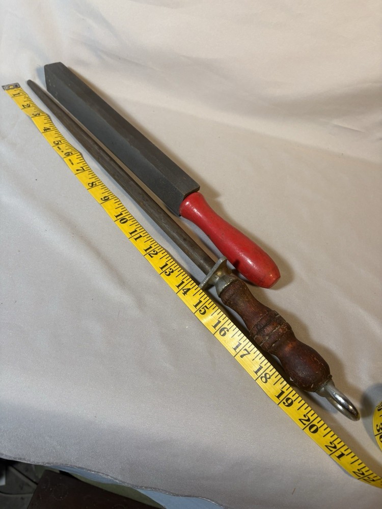 Pair Of Sharpening Tools, Vintage