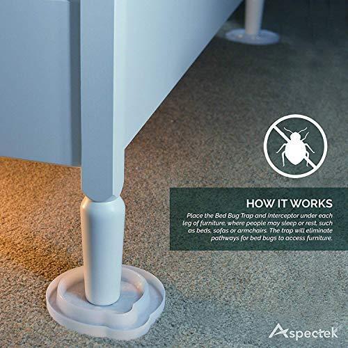 Aspectek Bed Bug Trap, Insect Interceptor (8 Pack)