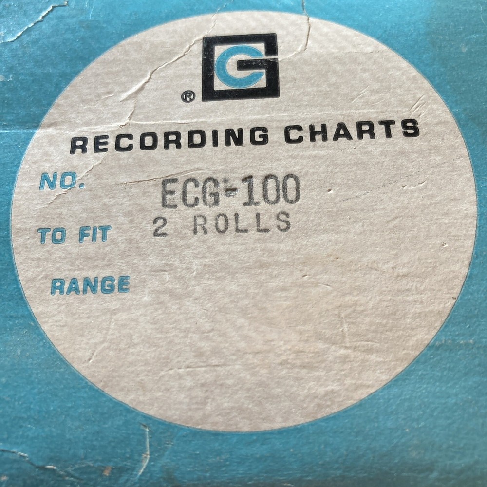 Graphic Controls ECG-100 Recording Chart Paper 2 Rolls Original Box