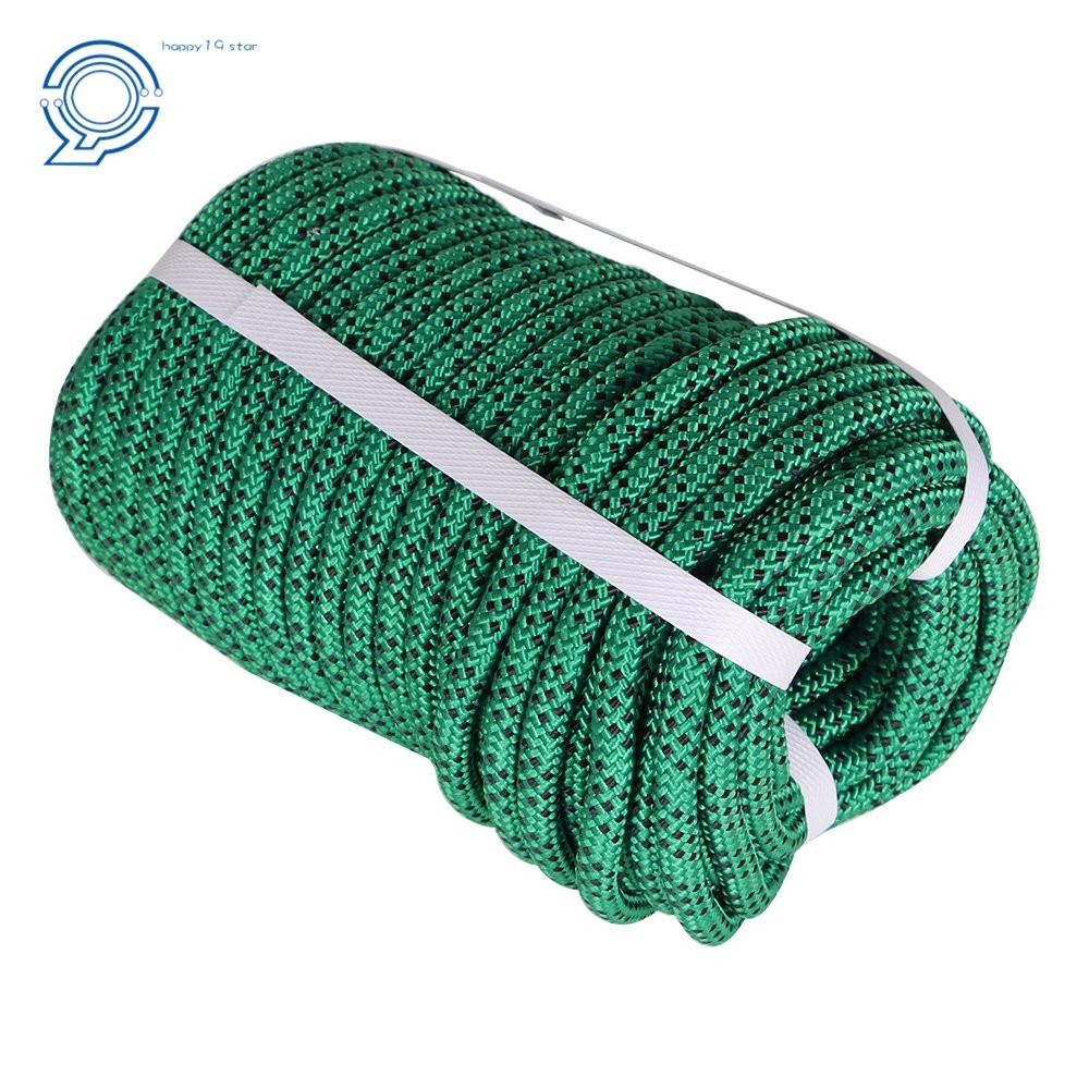 3/8" × 100' Rope High Strong Pulling Rope Braided Polyest Rope 3520Lbs