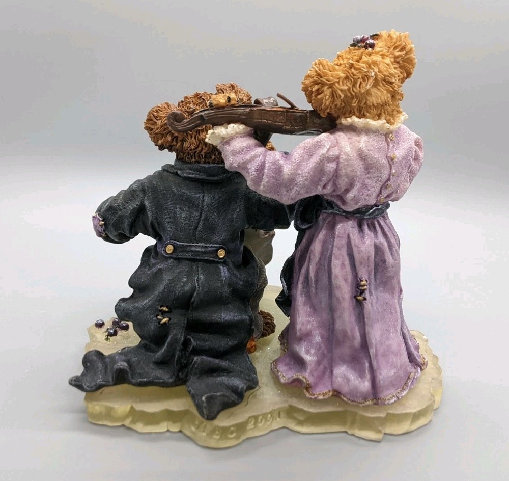 Boyds Bear Figure "Amanda Michael String Section" #228366 Violin Cello Orchestra