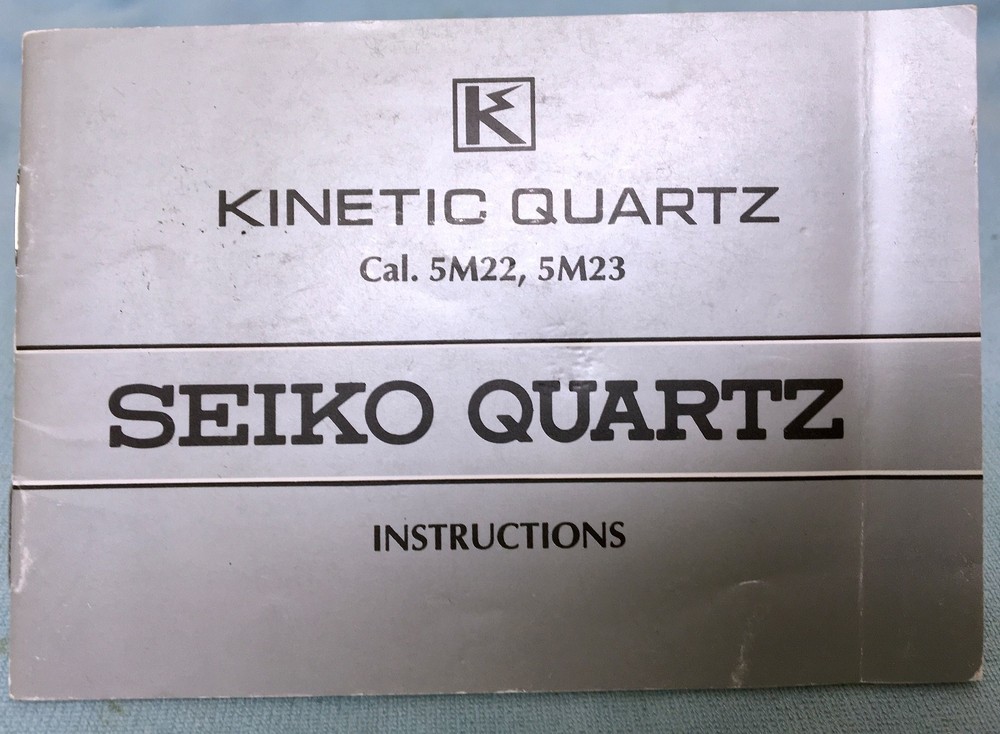SIX (6) SEIKO ASSORTED INSTRUCTIONS BOOKLETS,