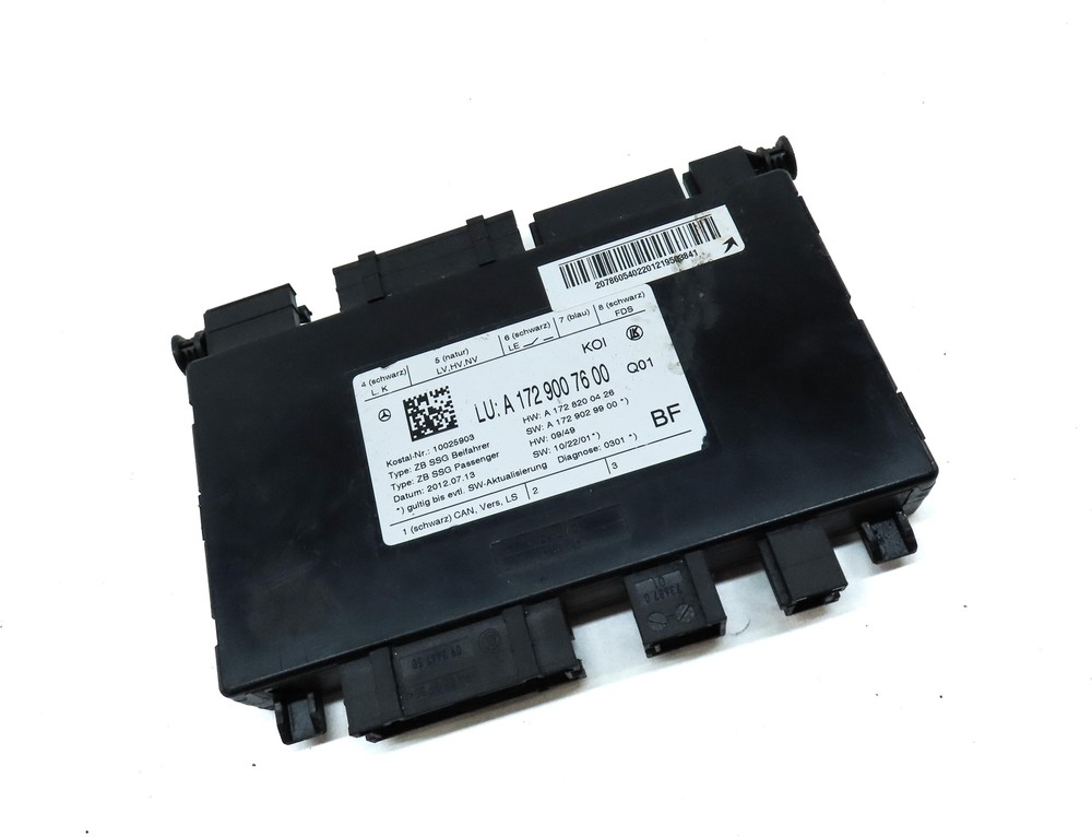 2013 MERCEDES E-CLASS COUPE (W207) FRONT RIGHT PASSENGER SEAT CONTROL MODULE