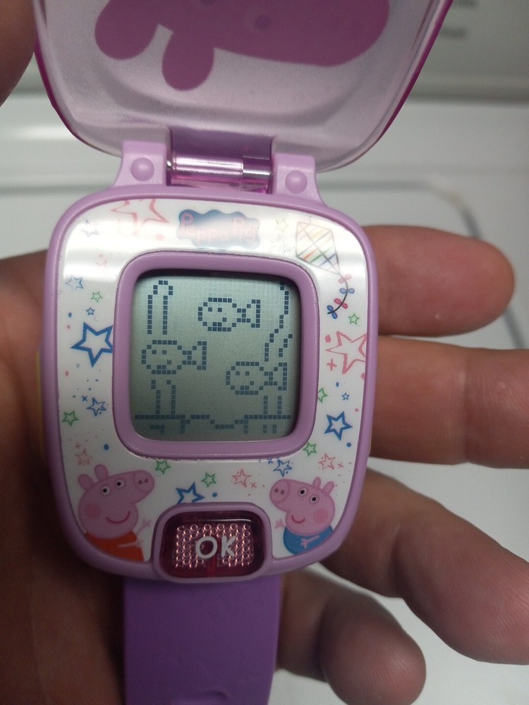 VTech 80526000 Peppa Pig Learning Watch works good
