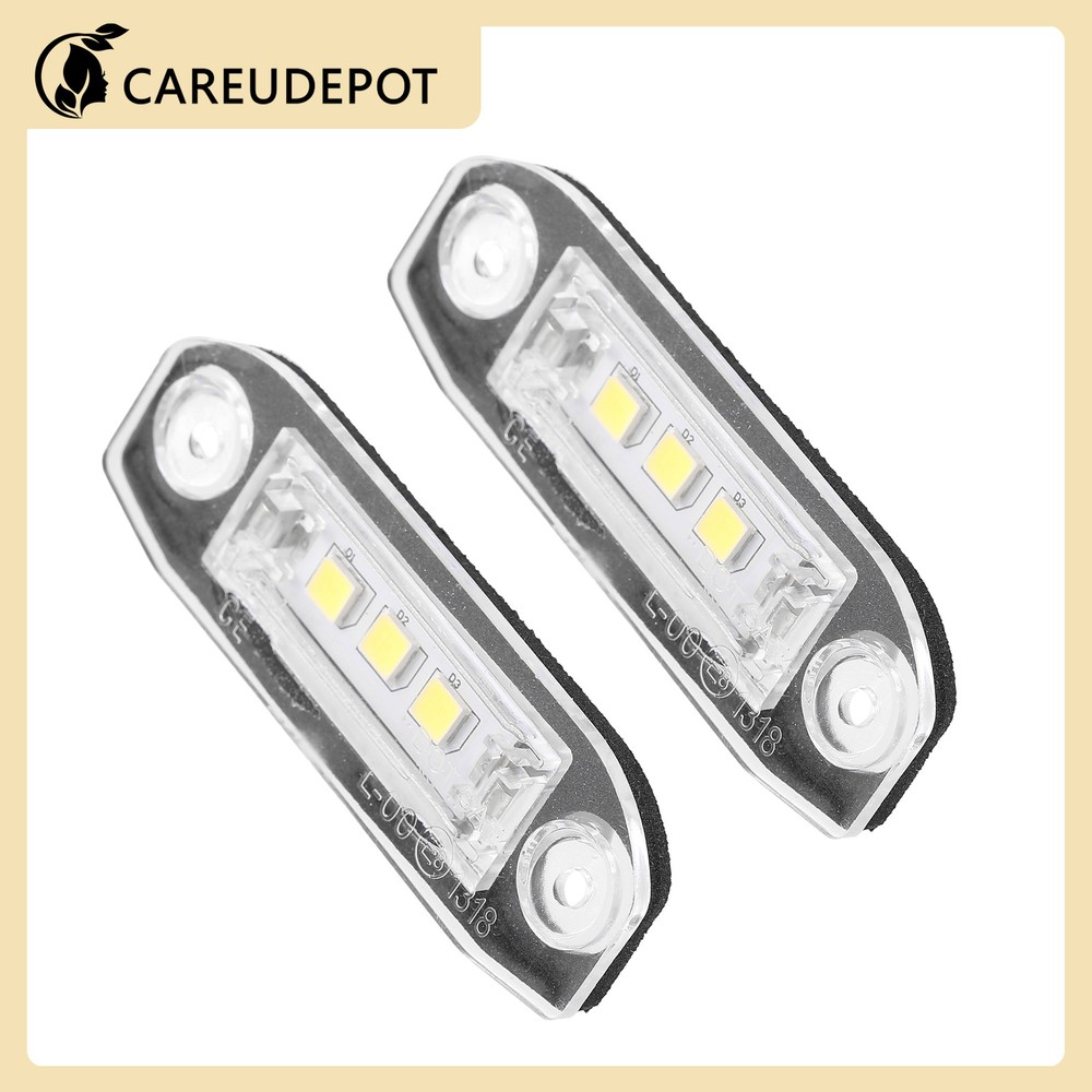 2 pcs LED License Plate Light White Light for Volvo S80 XC90 S40 V60 XC60 S60