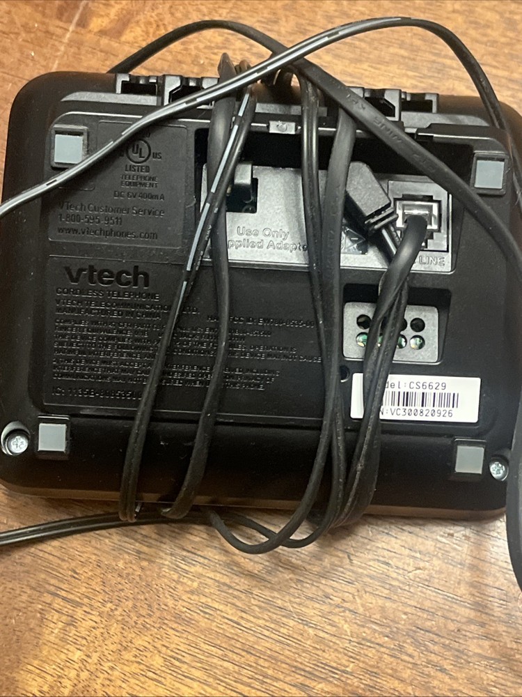 V-Tech CS6629-3 Cordless Telephone Base Unit DC 6V 400mA