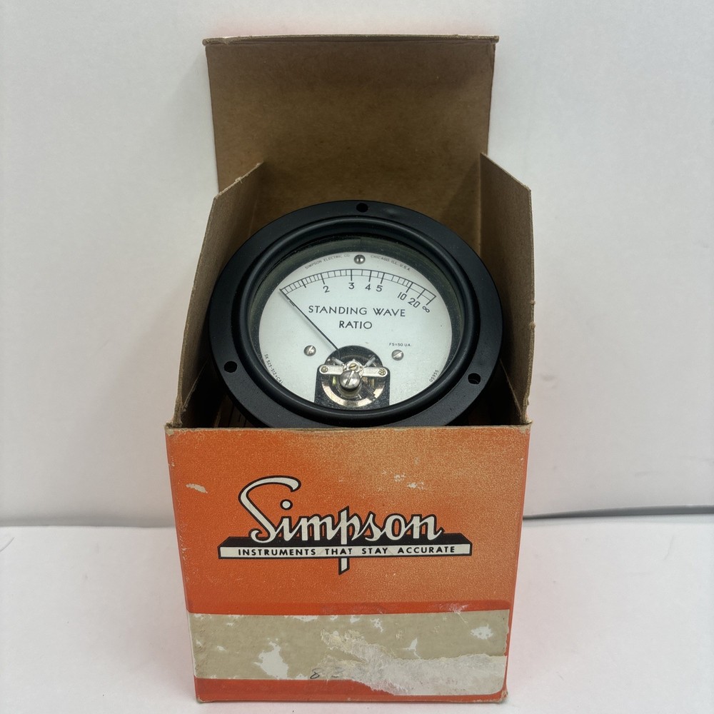 Vintage Simpson Standing Wave Ratio Gauge 05955 New In Box
