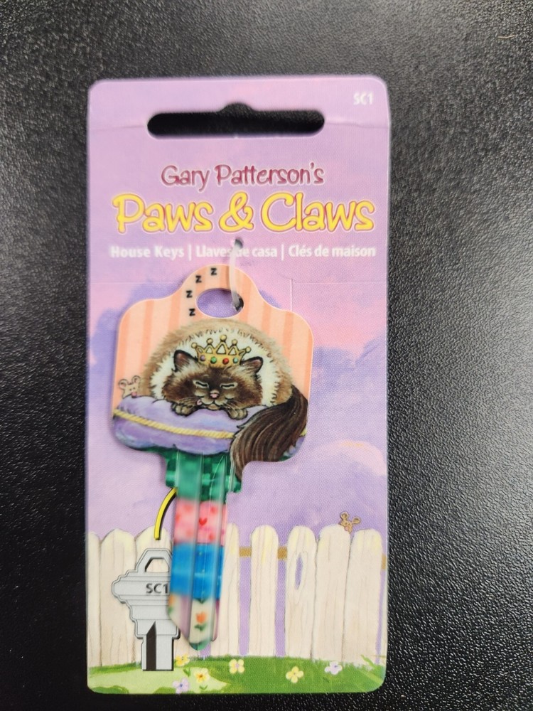 SPOILED ROTTEN CAT PRINTED SCHLAGE SC1 KEYBLANK - READ DETAILS BELOW