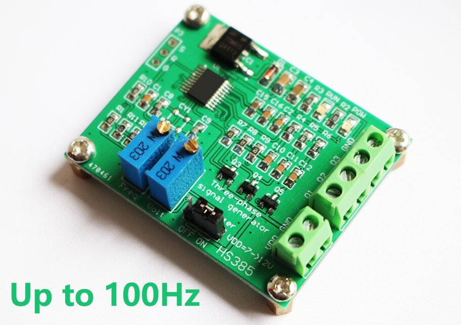 10-100Hz Three-Phase Signal Generator Module RF Signal Source Sine Wave HS385