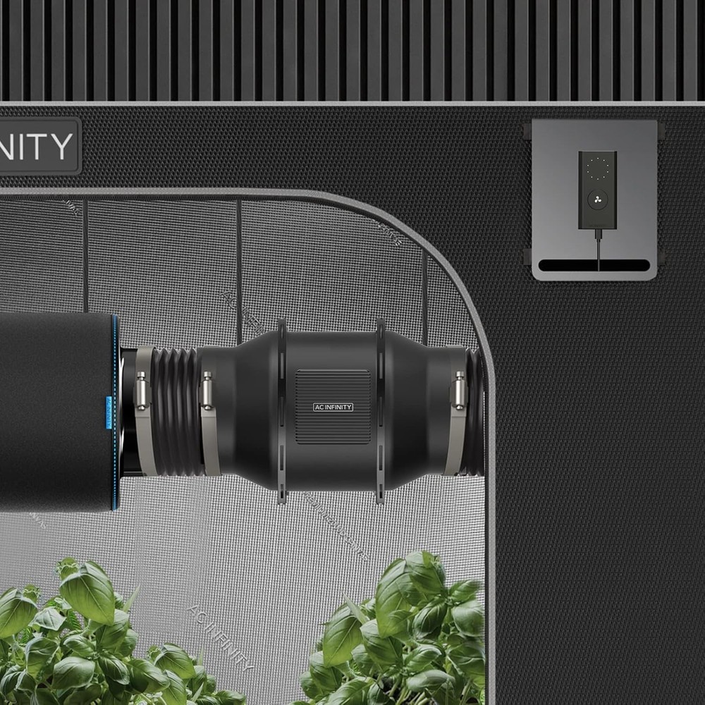 High-Performance 6-Inch Inline Duct Fan with 10-Speed Controller for Hydroponics