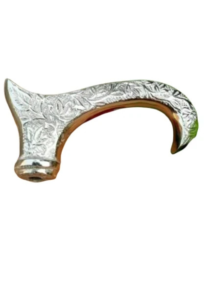 Vintage Handmade [Only Handle] Walking Cane Handle Brass Design