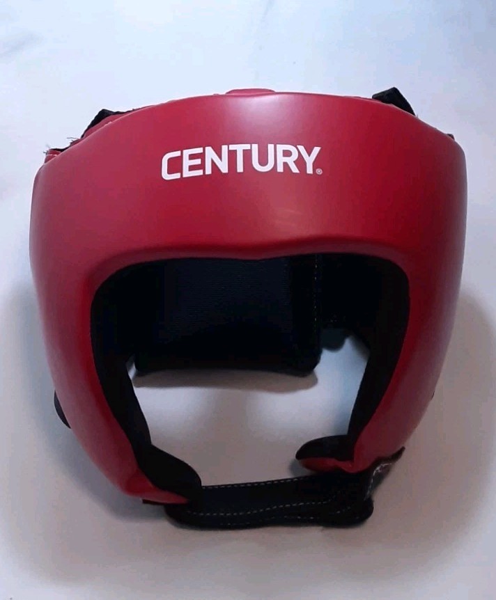 Century Brave Open-Faced Headgear Advanced Foam Core, (Red) Size S/M