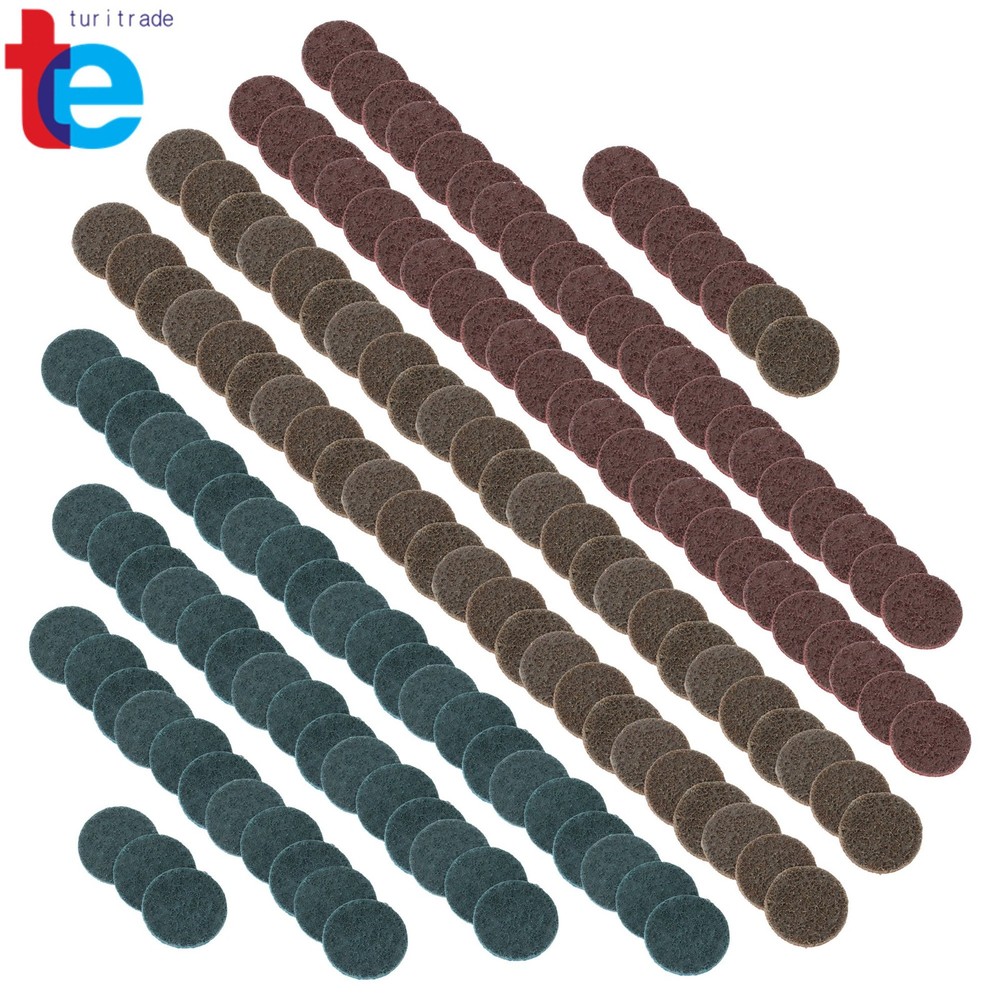 150 Pcs Quick Change Surface Conditioning Discs (Fine Medium Coarse, 2 Inch)
