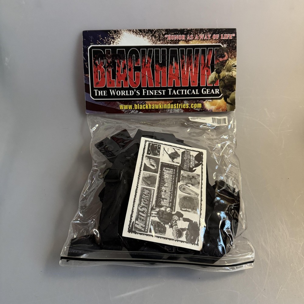 BLACKHAWK Angle Draw Shoulder Holster Black Tactical Gear Adjustable Harness