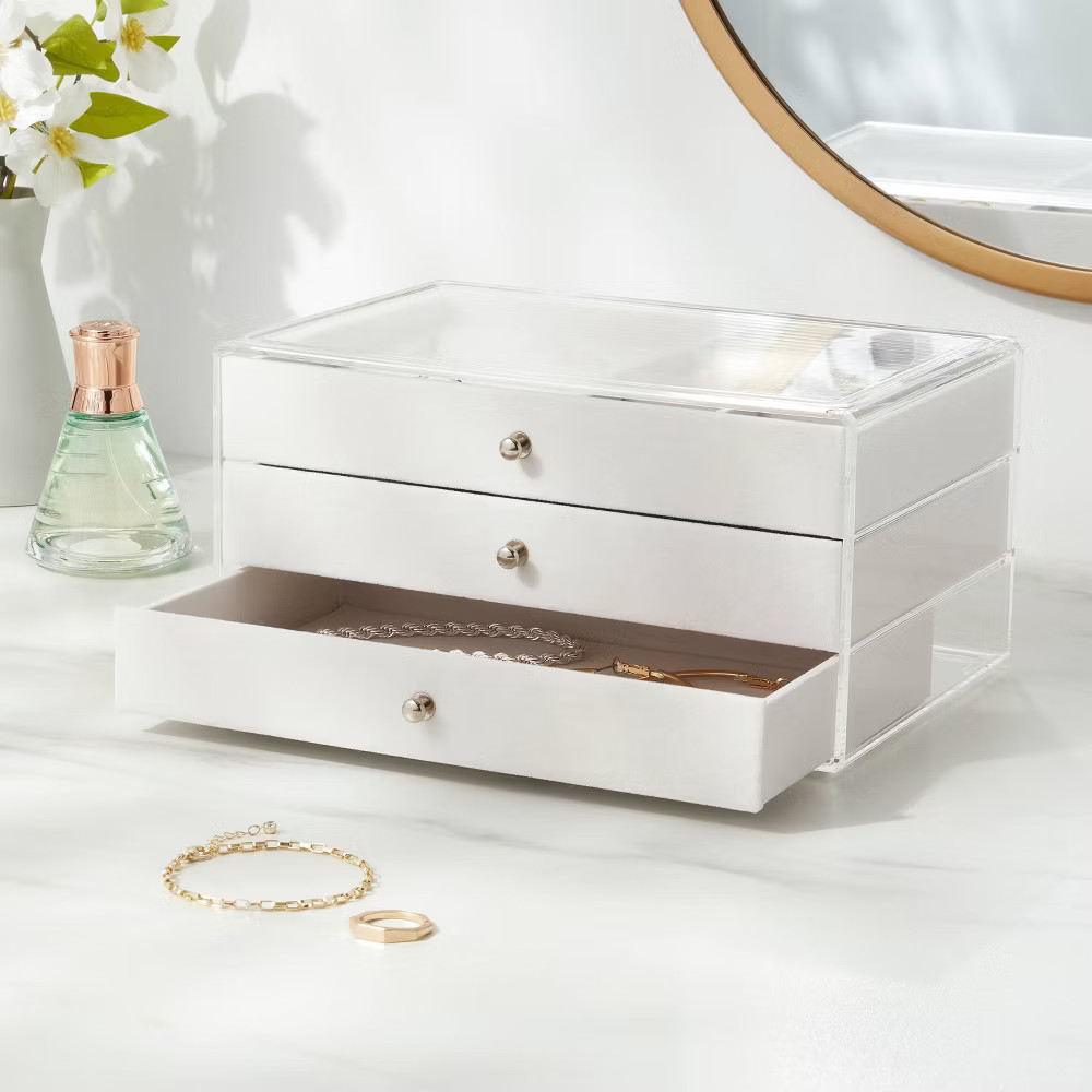 3 Drawer Acrylic Accessory Organizer - Brightroom