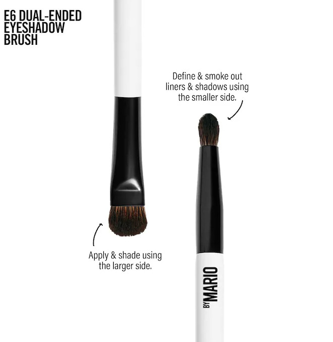 E6 Dual-Ended Eyeshadow Brush – Precision Blending & Application Tool