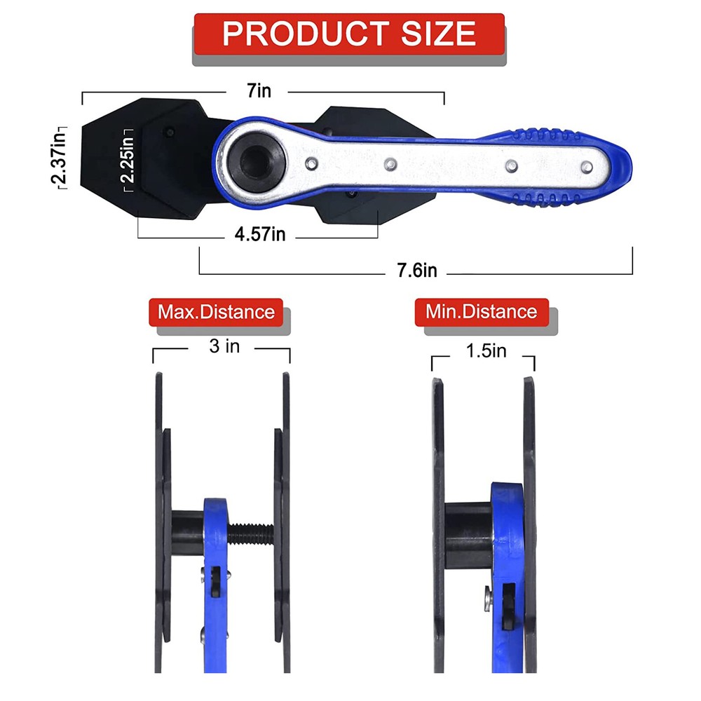 Disc Brake Pad Spreader Piston Compressor Installation Caliper Steel Press Tool