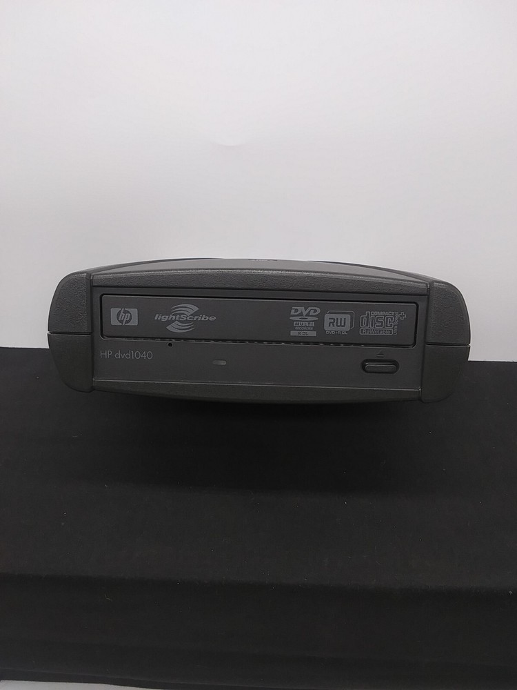 HP DVD1040 External Super Multiformat LightScribe DVD Writer Untested No Cords