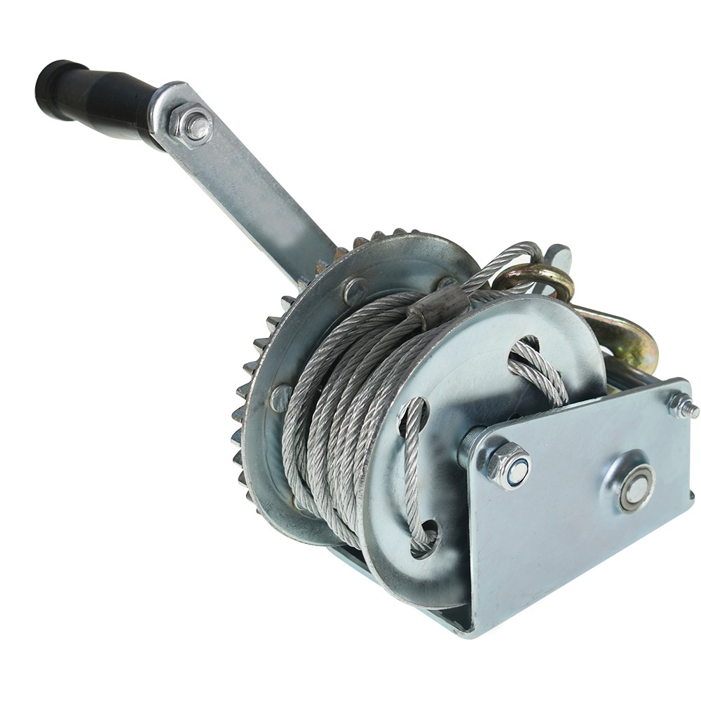 Adjustable Two-Way Hand Winch Boat Winch 1500 Lbs With 10m (32FT) Cable Winch