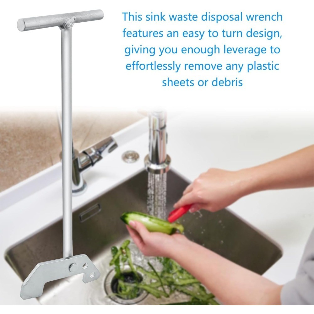 Garbage Disposal Wrench Unjamming Tool for Kitchen Sink Clogs Remover with Easy
