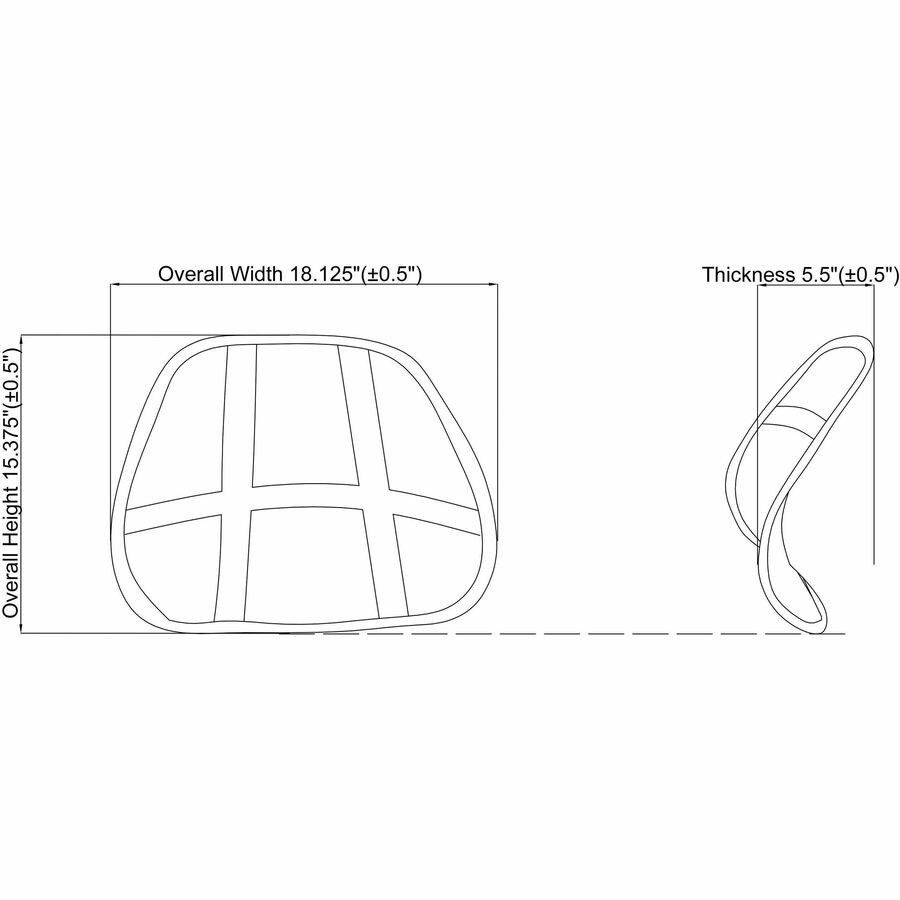 Lorell Ergo Mesh Lumbar Back Support (llr-42171) (llr42171)