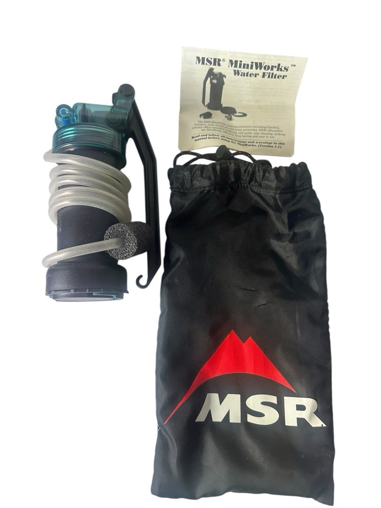 MSR (USA) MiniWorks Backpacking Camping Portable Pump Microfilter Water Filter