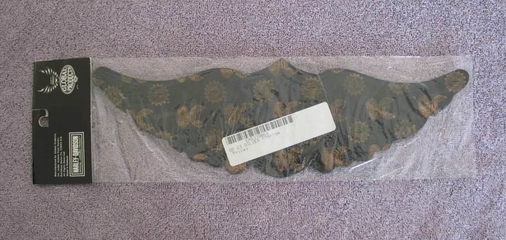 Harley Davidson Grey & Orange Wings Emblem / Patch