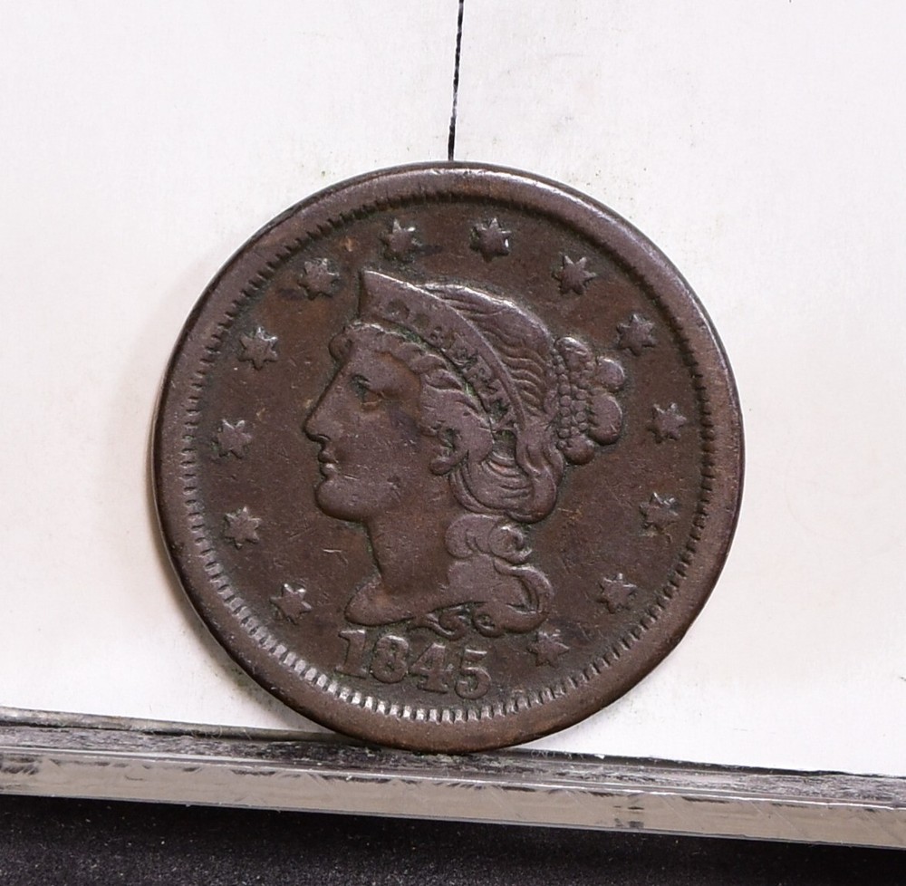 1845 Large Cent - Fine (#57808-L)