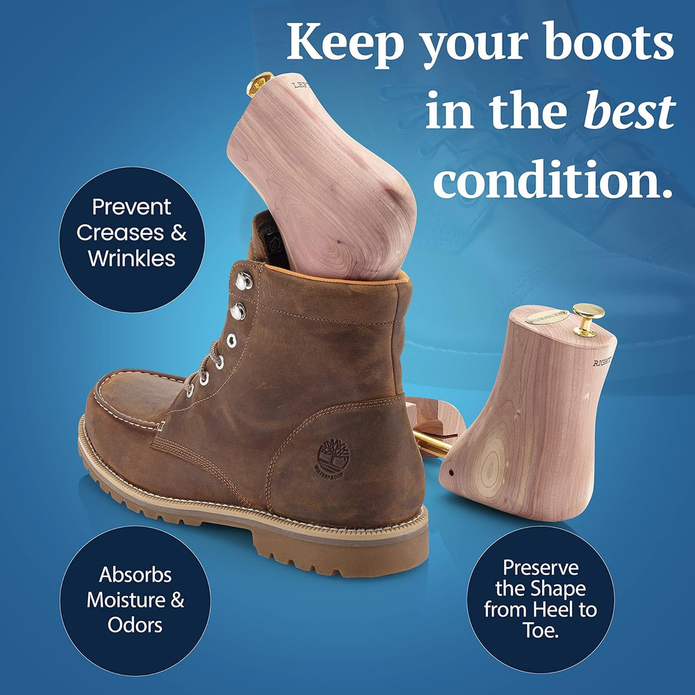 Boot Trees, Cedar Boot Tree for Men, Shoe Tree for Boots, Boot Stretcher & Shape