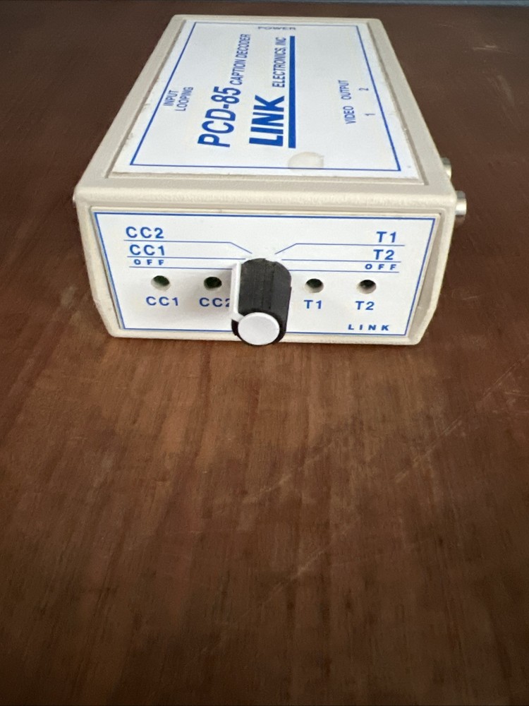 Link Electronics - PCD-85 - Portable Closed Caption Decoder - Not Tested